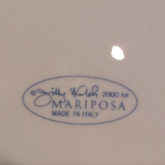 Vintage Mariposa 8.5" Flamingo Plates Hand Painted by Jilly Walsh Made In Italy - Picture 10 of 12